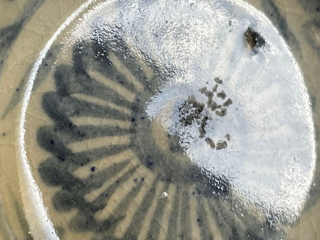 骨董　アンティーク　清朝　中国　染付　花文様　豆皿　小皿　手塩皿　5枚