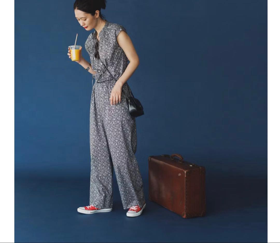 北欧、暮らしの道具店　リバティプリントのオールインワン　M