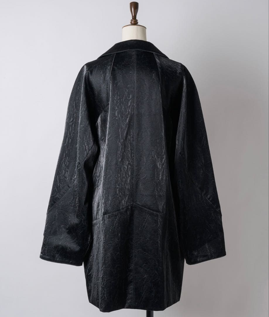 yae クラッシュレザーライクジャケット