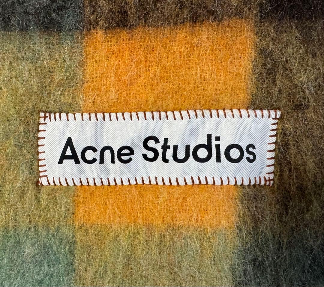 Acne Studios マフラー モヘアチェックスカーフ【美品】