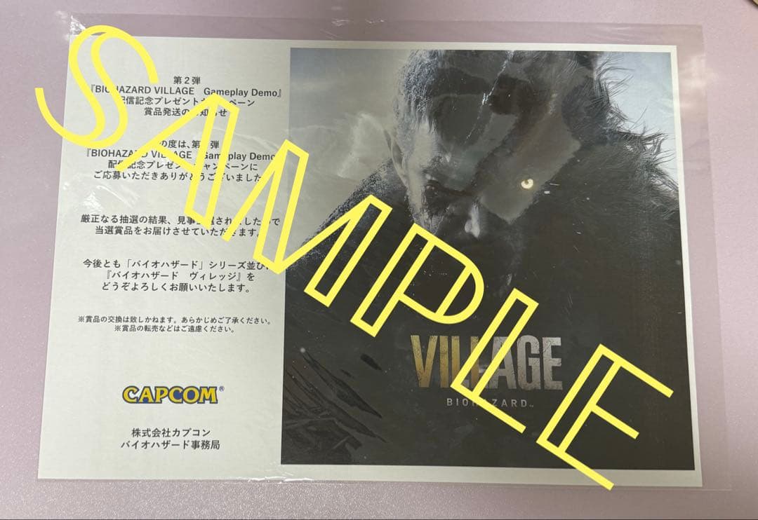 日*1様 バイオハザード クリアファイル