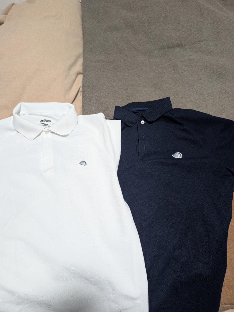 CLUBHAUS定番ポロシャツ 白、紺 2枚セット