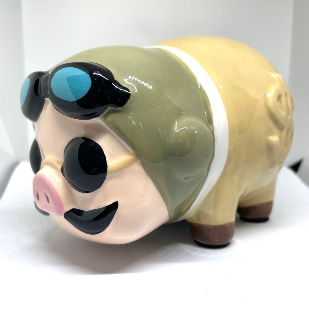 【完売品】スタジオジブリ 紅の豚 ポルコ・ロッソ 貯金箱 陶器製