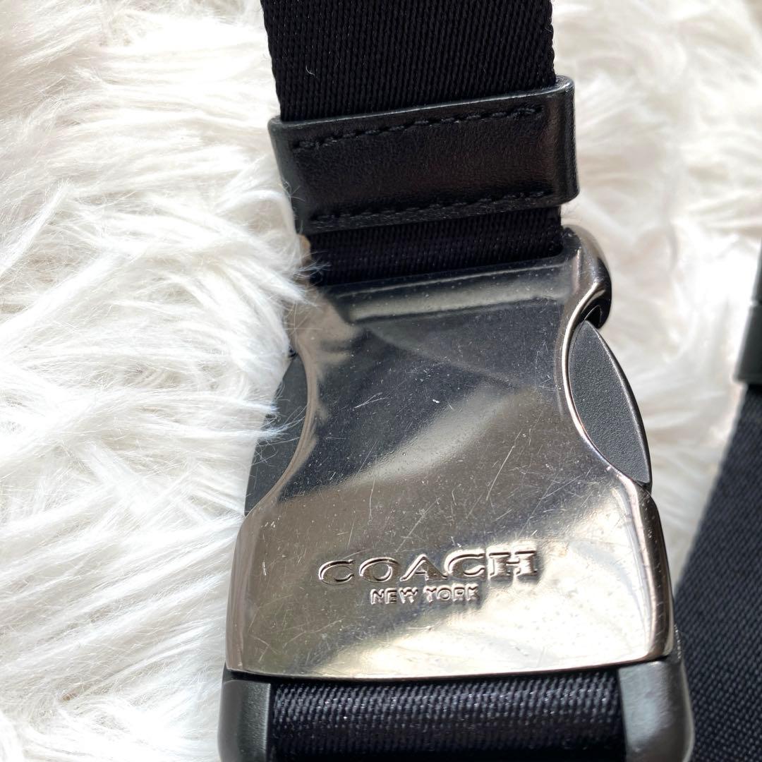 COACH コーチ メンズ ボディーバッグ シグネチャー ブラック F38749
