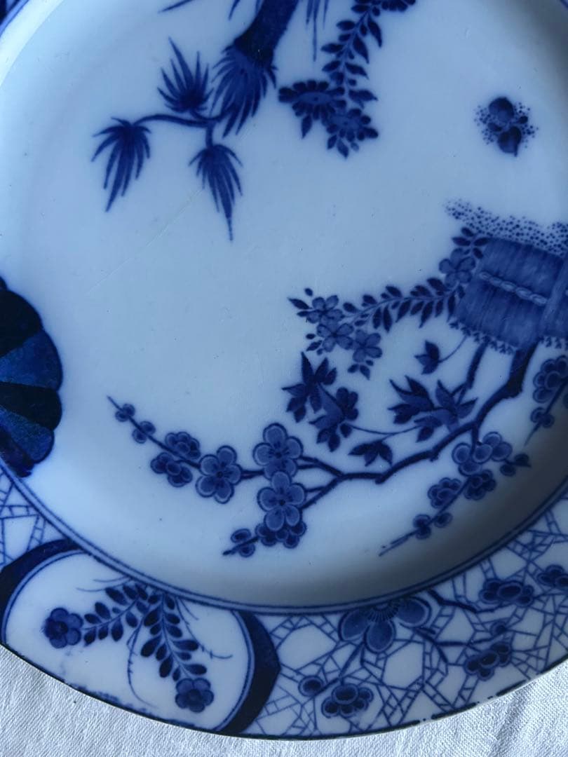 Japon Creil montereau ジャポニズム　藍色　フランス