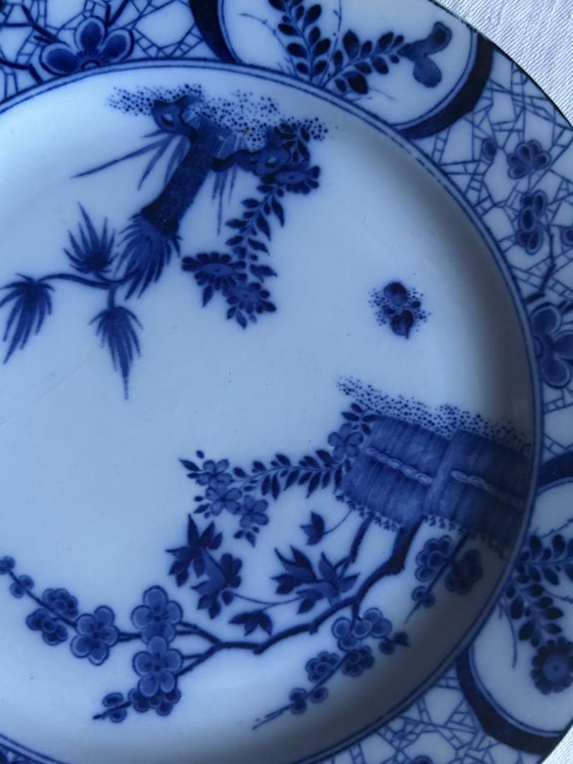 Japon Creil montereau ジャポニズム　藍色　フランス