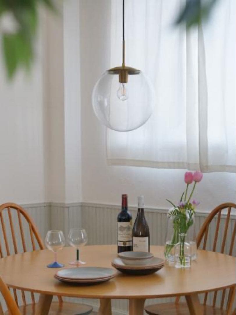 ペンダントライト クリアガラス球体