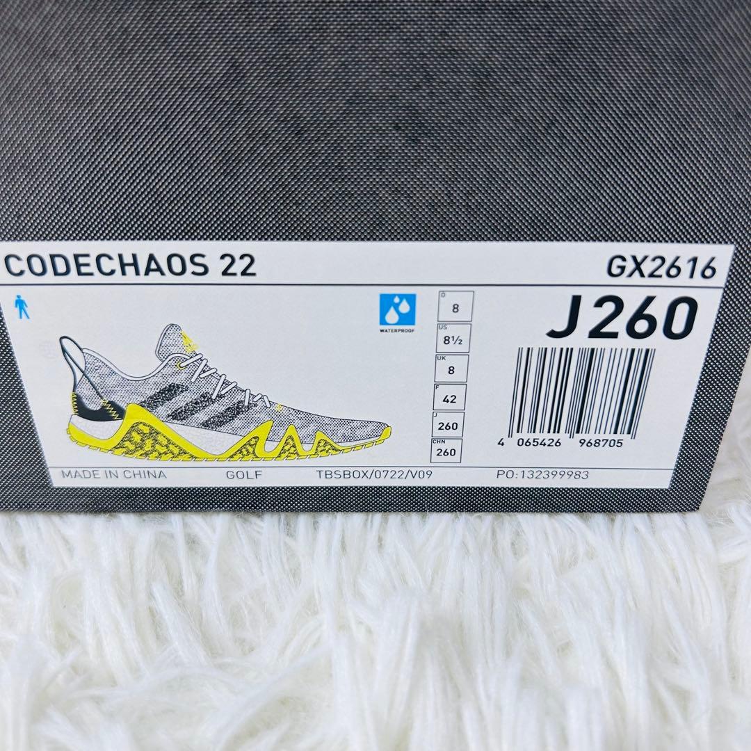 新品　アディダスゴルフ　ゴルフシューズ コードカオス22 メンズ　26cm