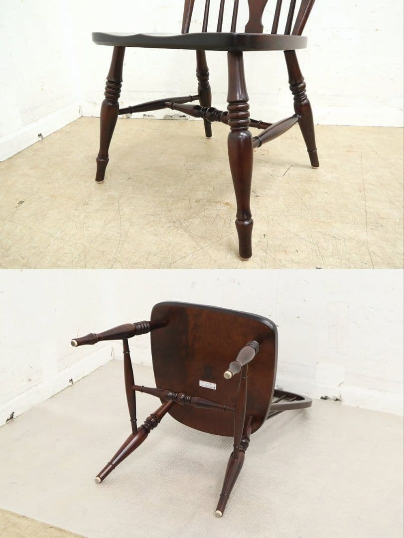 展示品！【北海道民芸家具】HM266・ウィンザーチェア①◆樺材・椅子