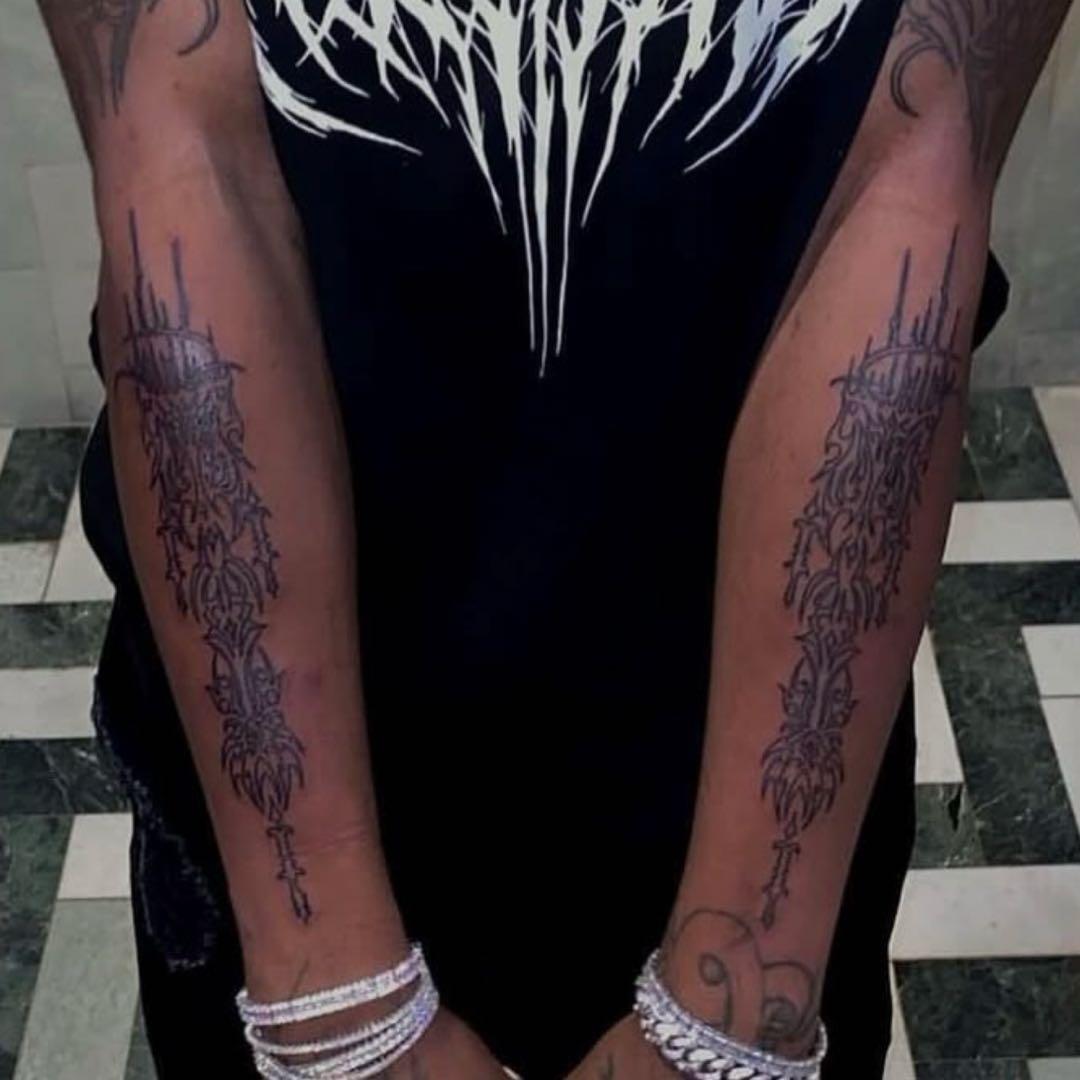 AVALANCHE シルバー　バゲットカット　テニスブレスレット　18cm