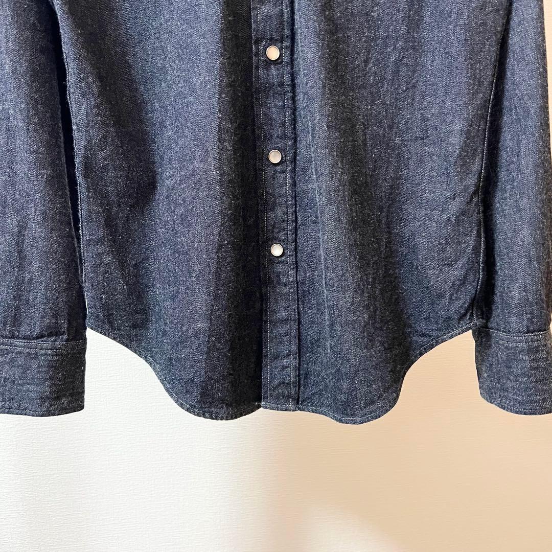 【美品】RRL コンチョボタン デニムウエスタンシャツ