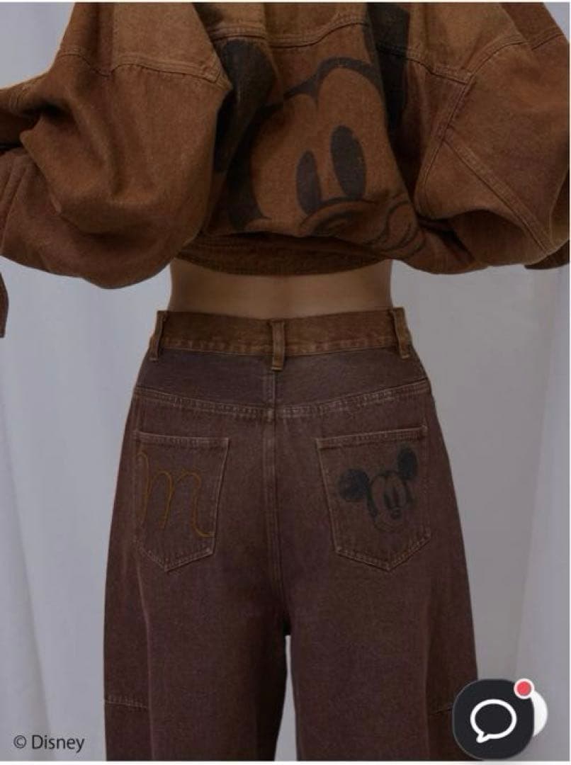 パンツ amerivintage MICKEY DESIGN DENIM PANTS