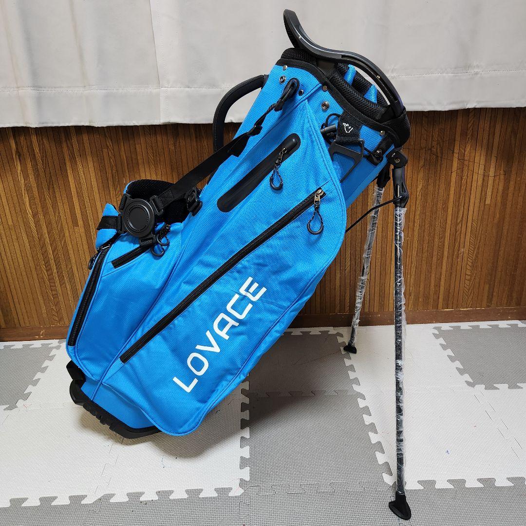 【新品未使用】14分割 LOVACE 青 キャディバッグ