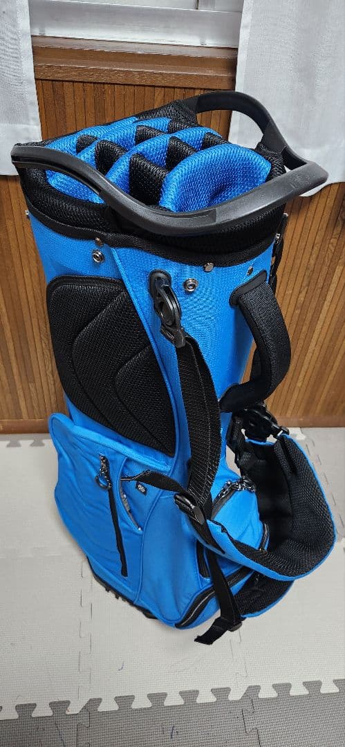 【新品未使用】14分割 LOVACE 青 キャディバッグ