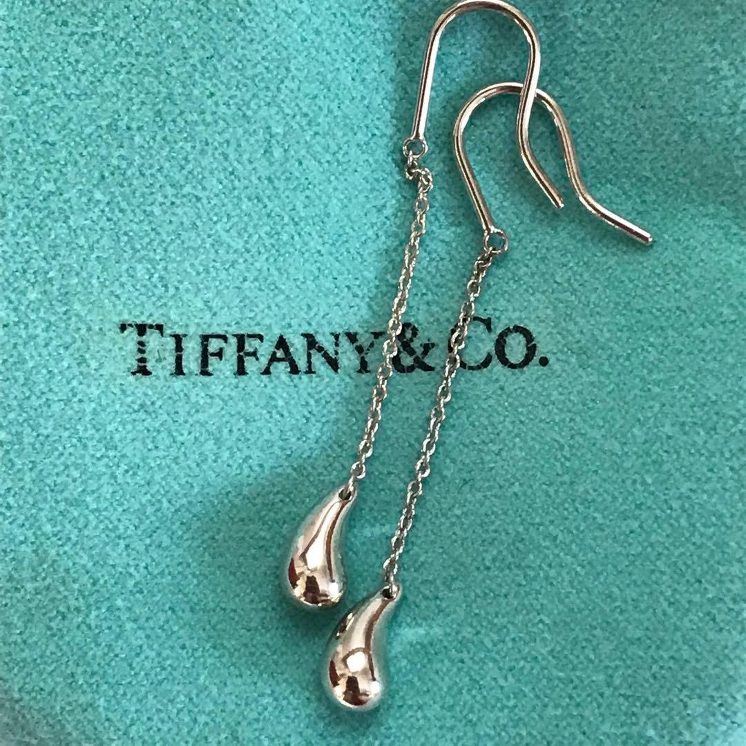 【レア】美品　ティファニー ティアドロップ ロングピアス SV925