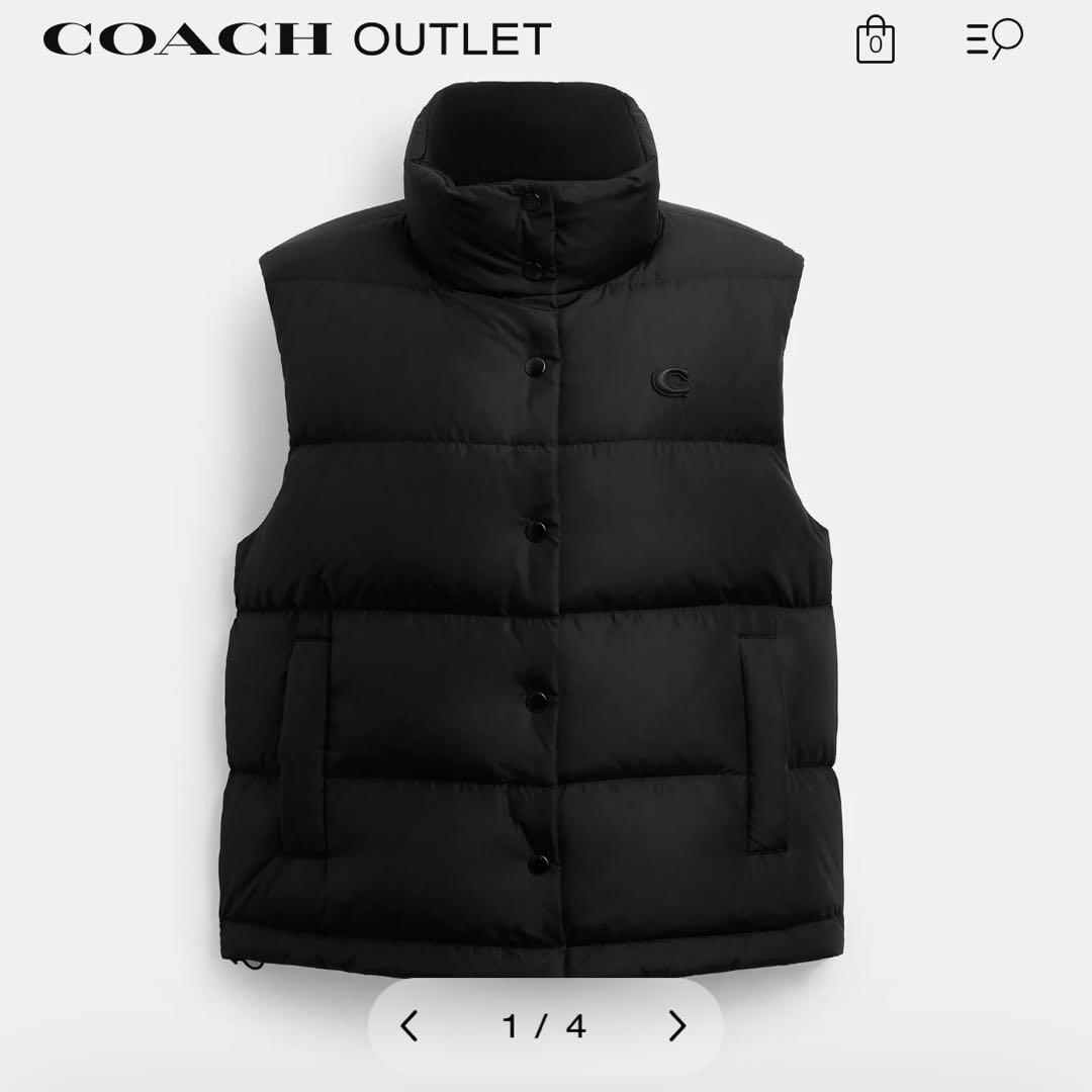 COACH パッファーベスト Lサイズ