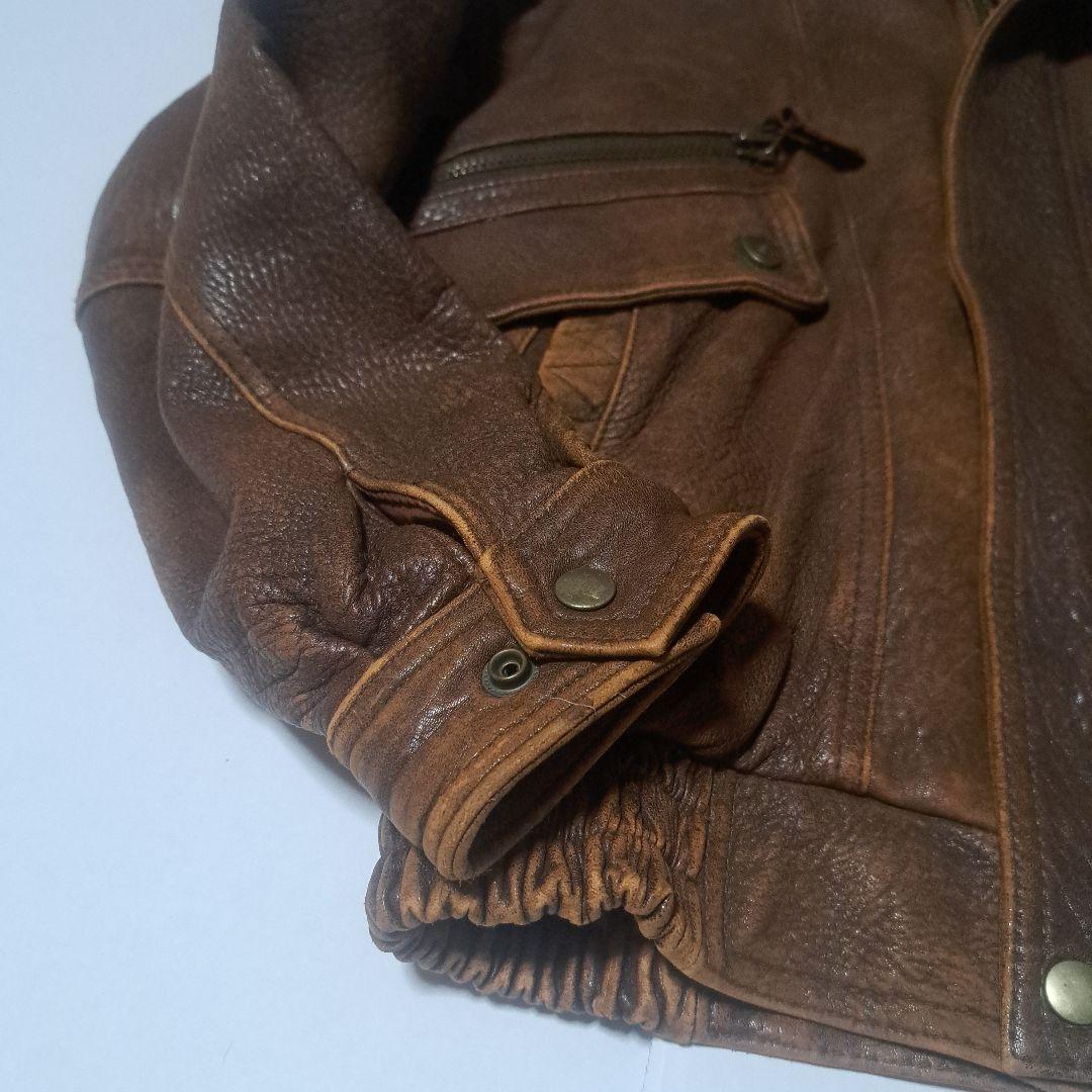 G-1フライト　レザージャケット　ラム革　ヴィンテージ　90s　サイズ40