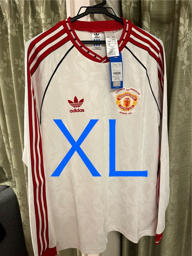 【定価以下】マンチェスター・ユナイテッド 91 アウェイ 長袖ジャージー XL