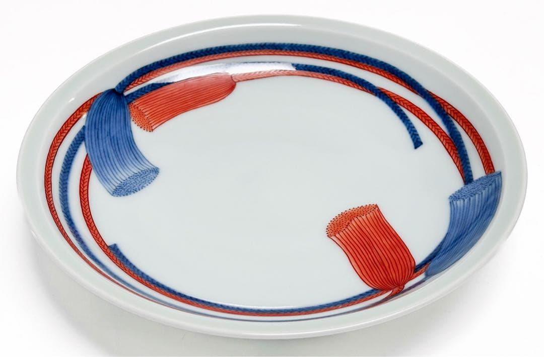 今右衛門窯　紐絵額皿　22cm 未使用品