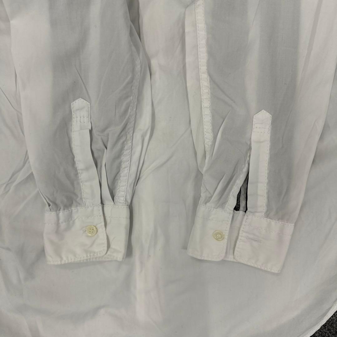 299コムデギャルソンオム　ホワイト ストライプ 長袖シャツ