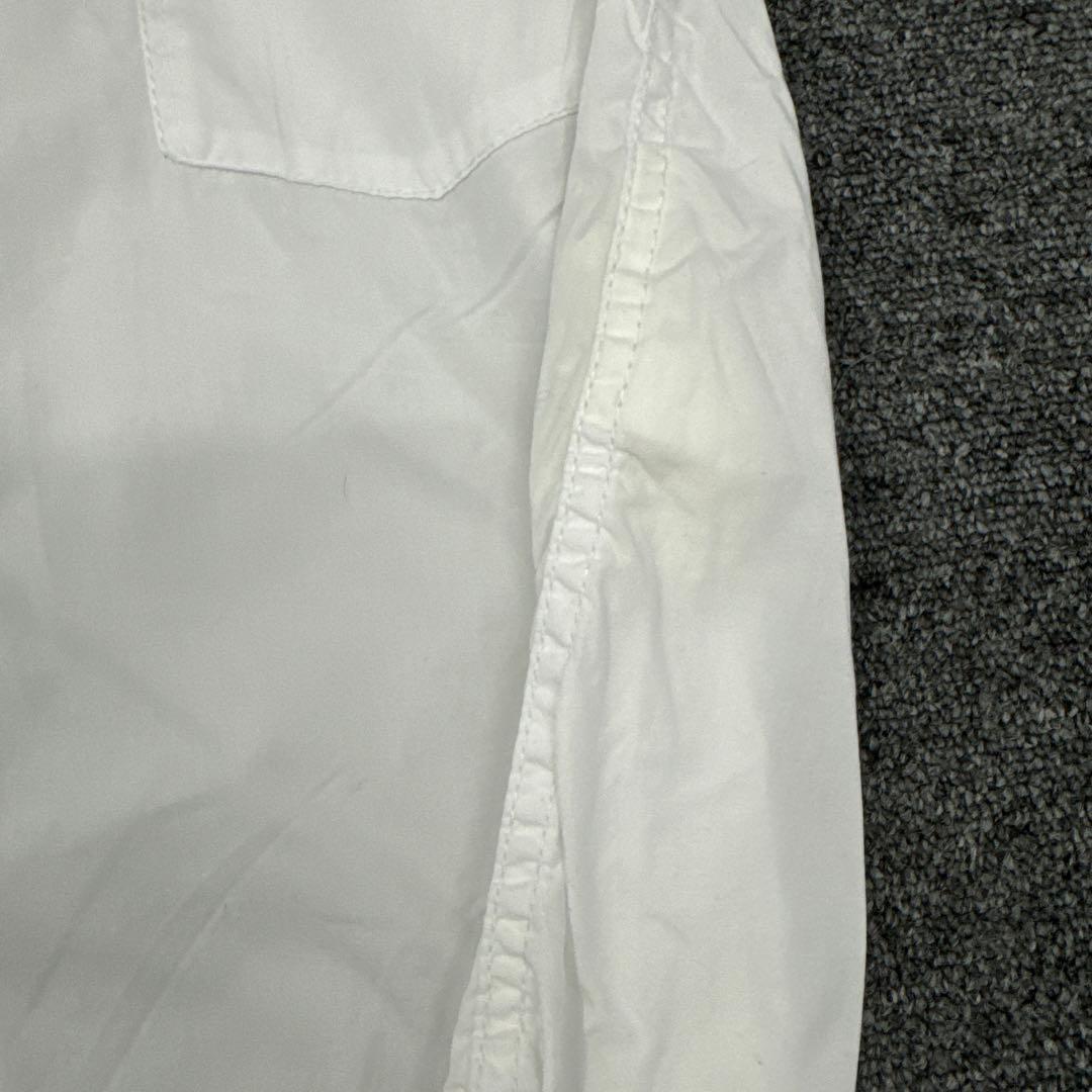 299コムデギャルソンオム　ホワイト ストライプ 長袖シャツ