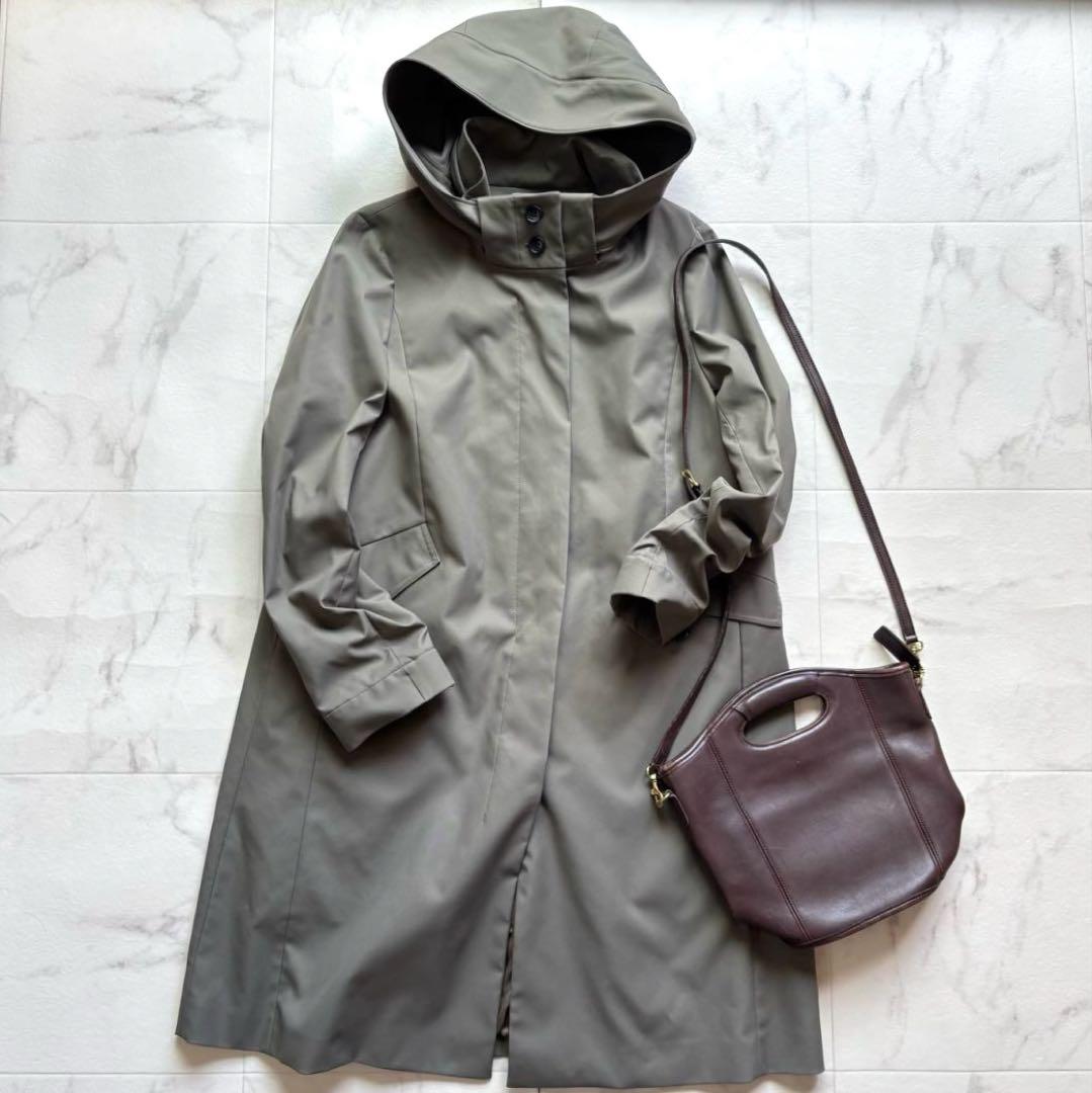 美品 アンタイトル 撥水 中綿ライナー付き2WAY フーデットコート サイズ3