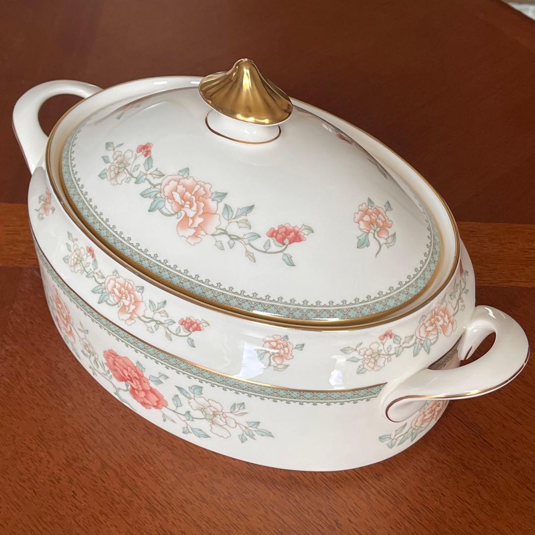 【レア美品】英国製　ミントン★ジャスミン★シノワズリ　カバードベジタブル