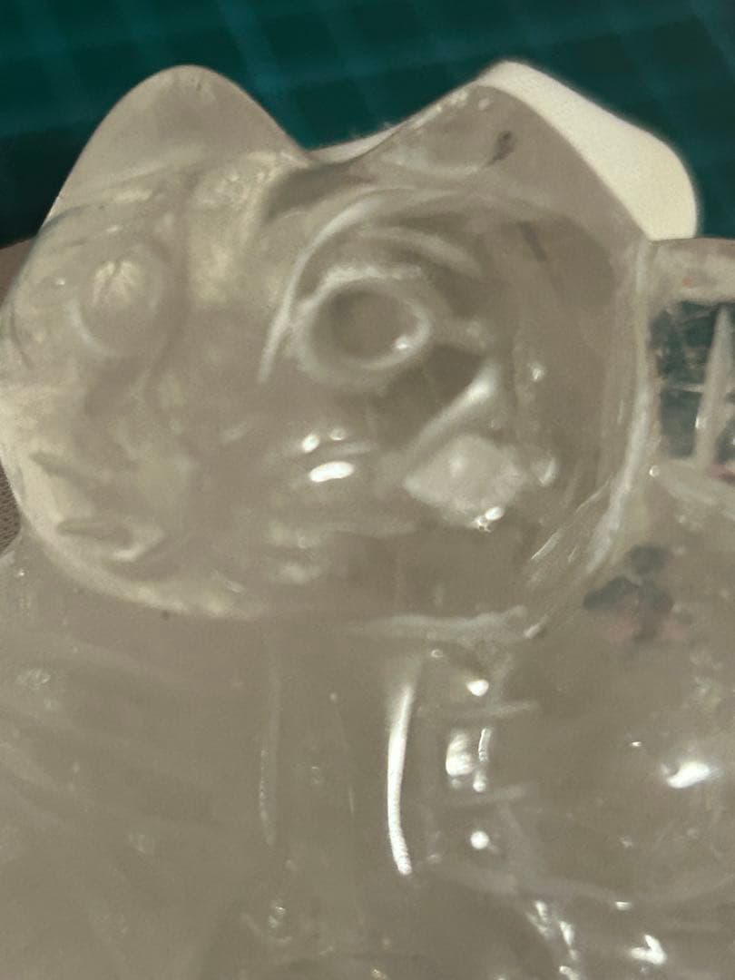 【天然石】ローズクォーツ アイリス水晶 ペア 招き猫 手彫り 開運 金運 来福❣️