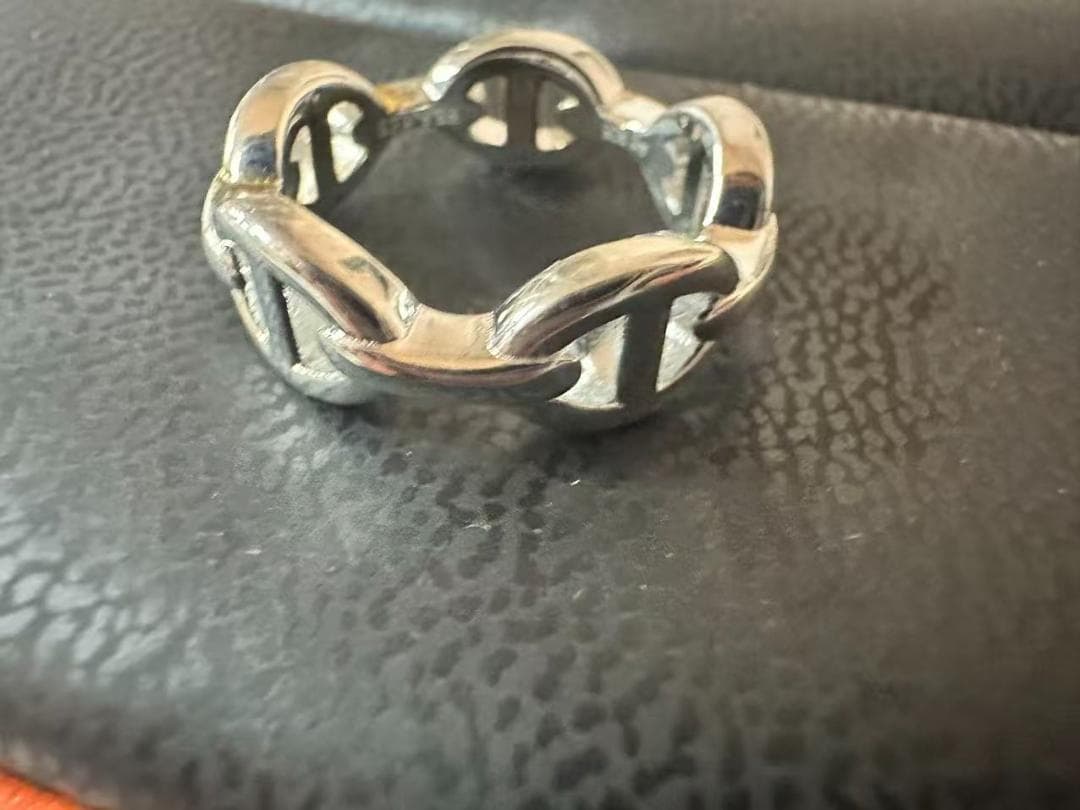 【極美品】エルメス アンシェネ リング 52（12号）シェーヌダンクル 指輪