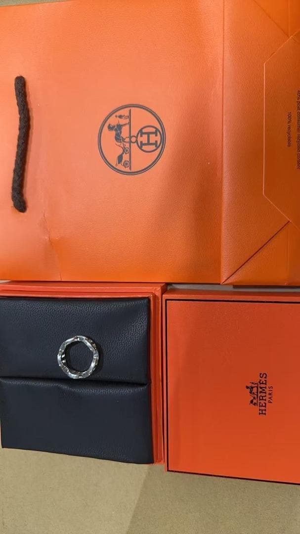 【極美品】エルメス アンシェネ リング 52（12号）シェーヌダンクル 指輪