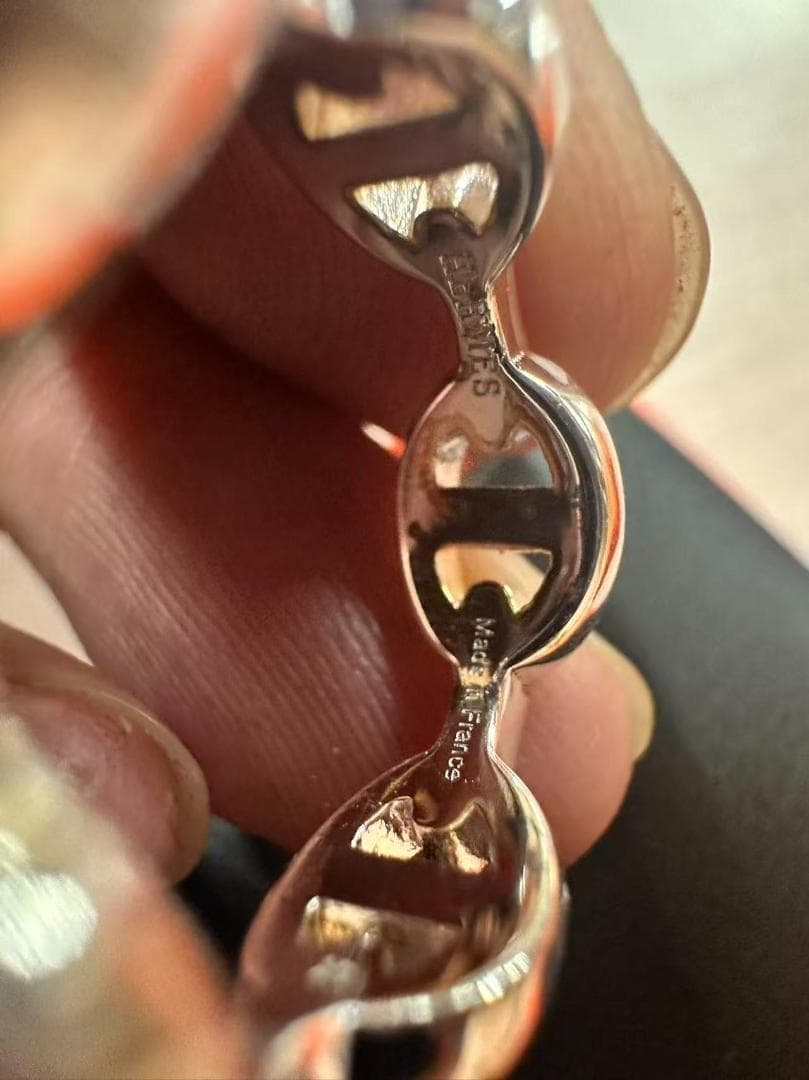 【極美品】エルメス アンシェネ リング 52（12号）シェーヌダンクル 指輪