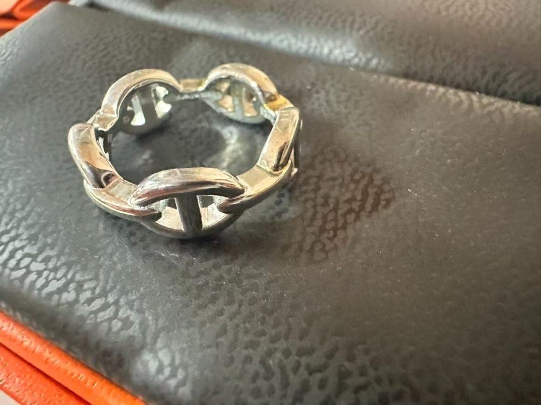 【極美品】エルメス アンシェネ リング 52（12号）シェーヌダンクル 指輪