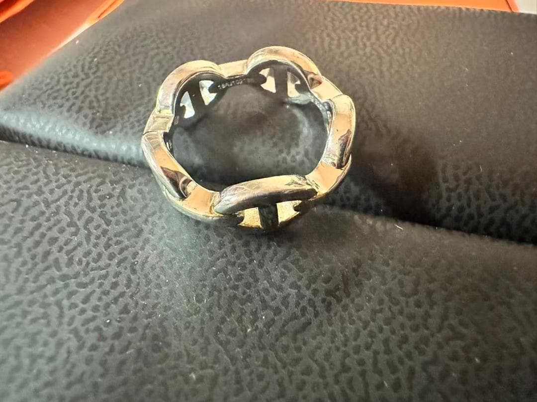 【極美品】エルメス アンシェネ リング 52（12号）シェーヌダンクル 指輪