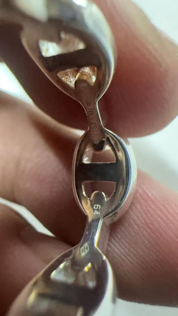 【極美品】エルメス アンシェネ リング 52（12号）シェーヌダンクル 指輪