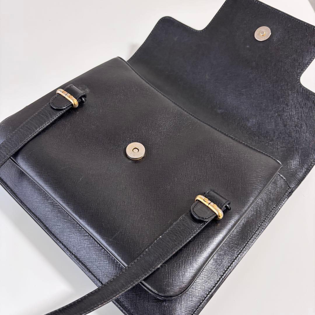 DELVAUX デルヴォー レザー バッグ ブラック ヴィンテージ 希少