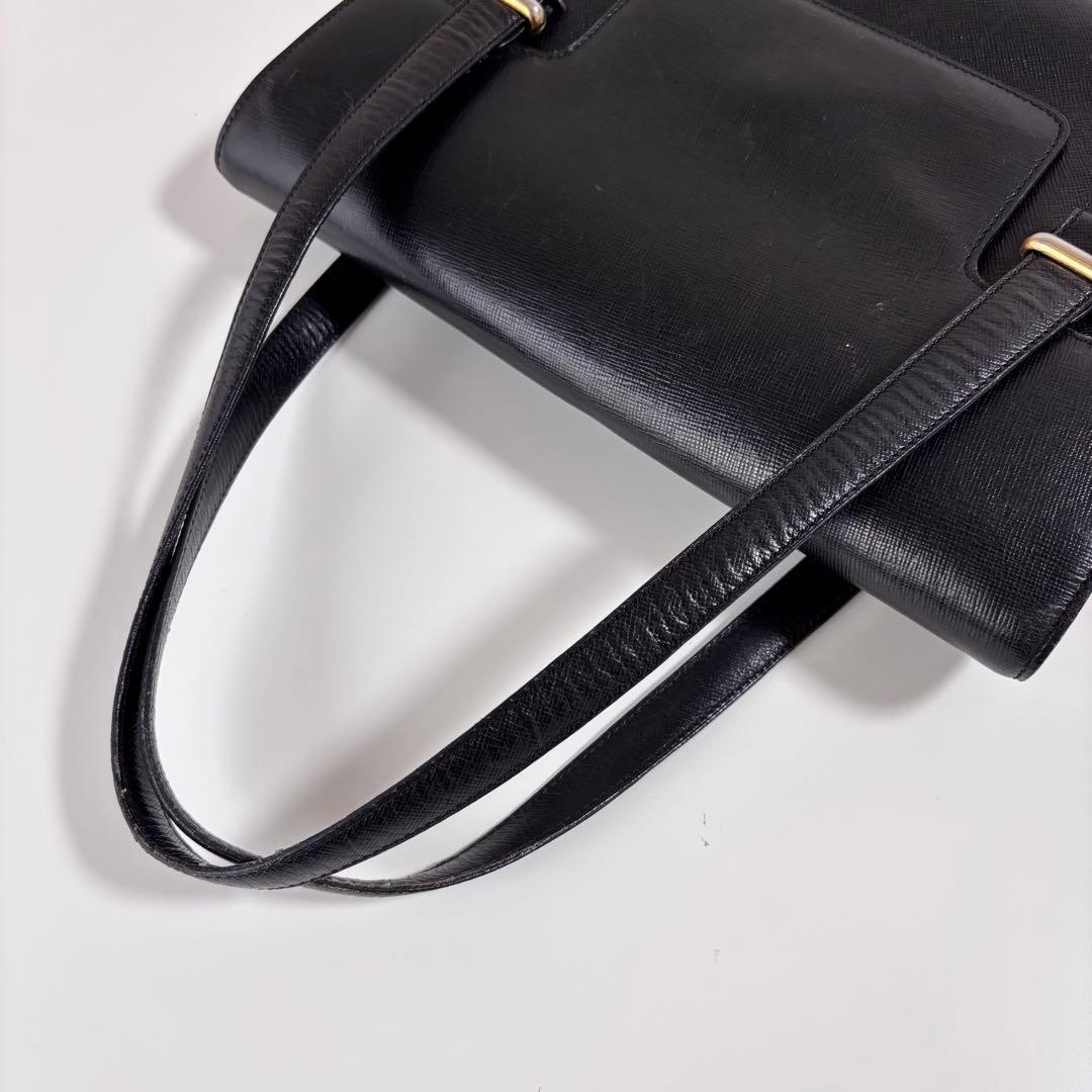 DELVAUX デルヴォー レザー バッグ ブラック ヴィンテージ 希少