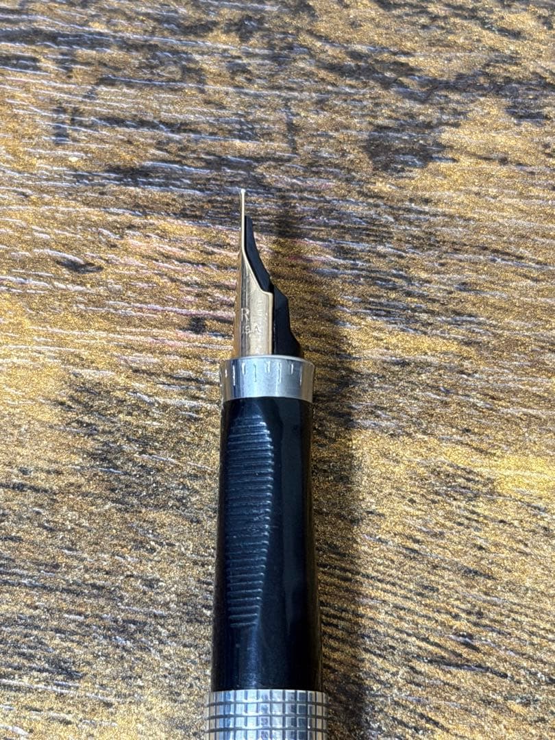 筆記確認＆洗浄済　パーカー　75 万年筆　スターリングシルバー　XF