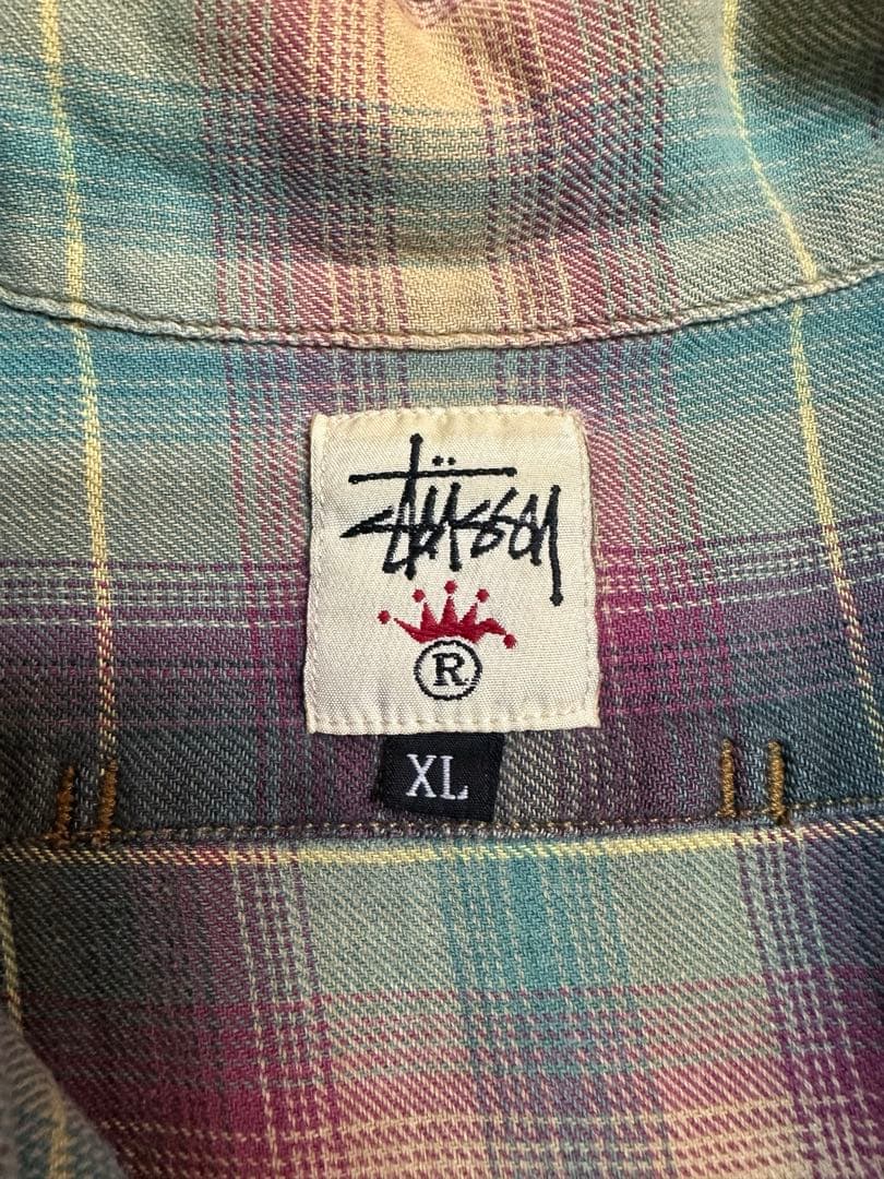 90s old stussy オンブレ シャツ ヴィンテージ USA製