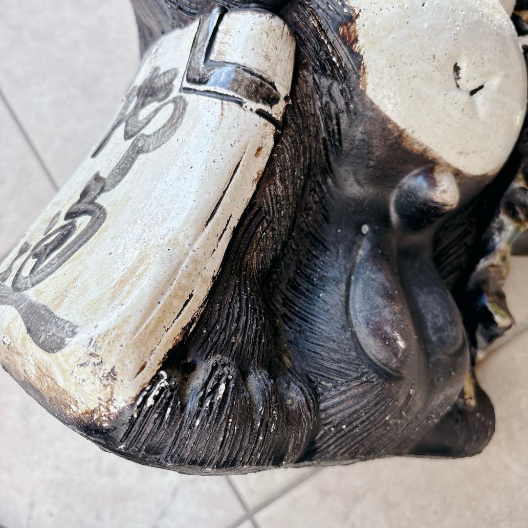 陶器製 たぬき 置物　信楽焼￼￼ たぬき　タヌキ　他抜き