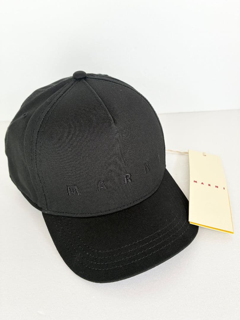 大人もOK！ Marni マルニ, ロゴ刺繍 ベースボールキャップ