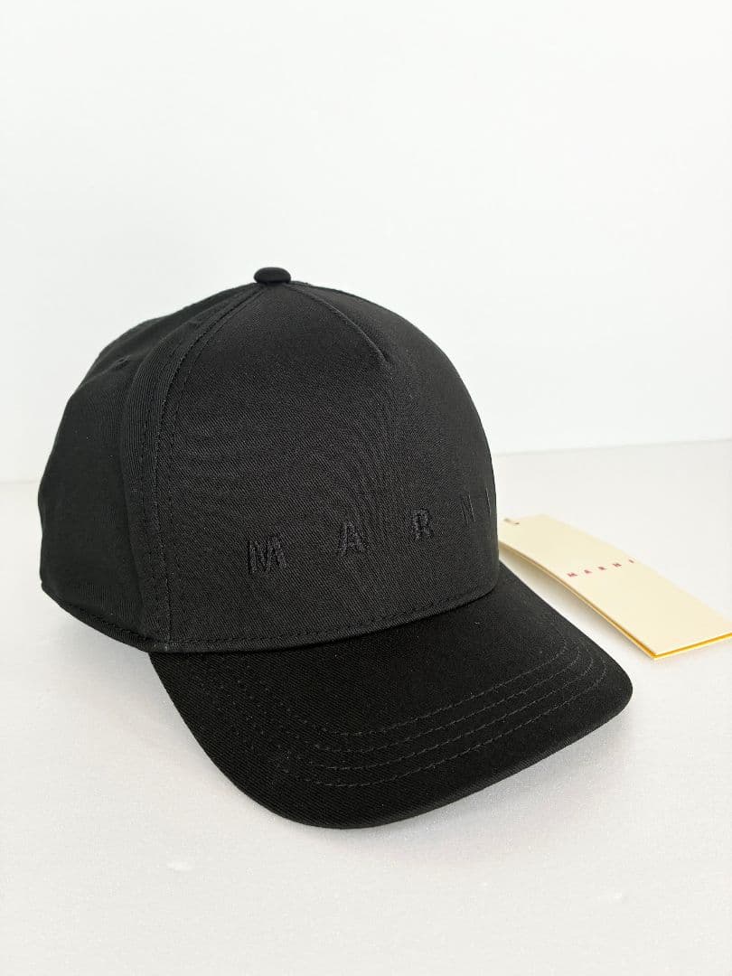 大人もOK！ Marni マルニ, ロゴ刺繍 ベースボールキャップ