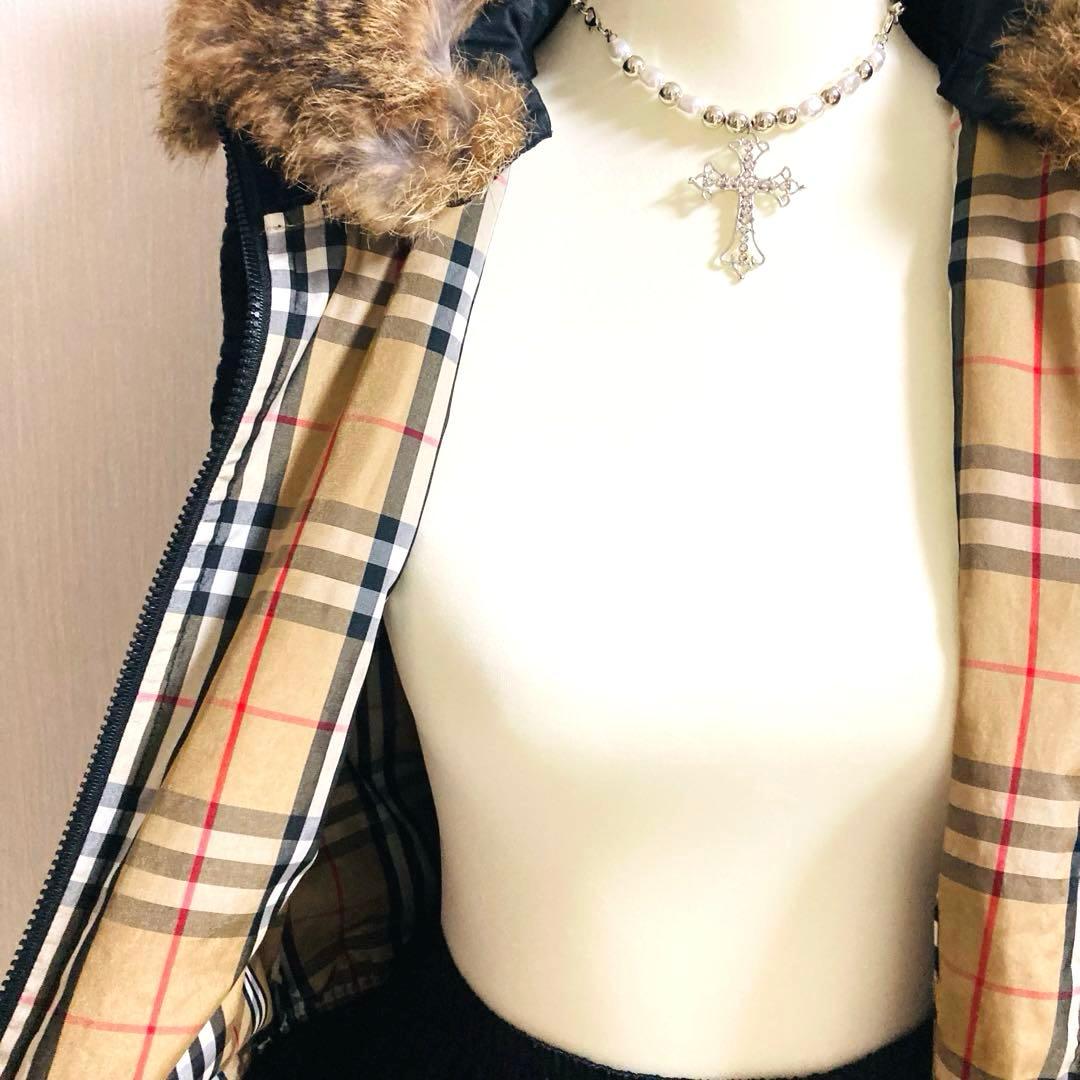 バーバリー　BURBERRY LONDON ファー付きベスト