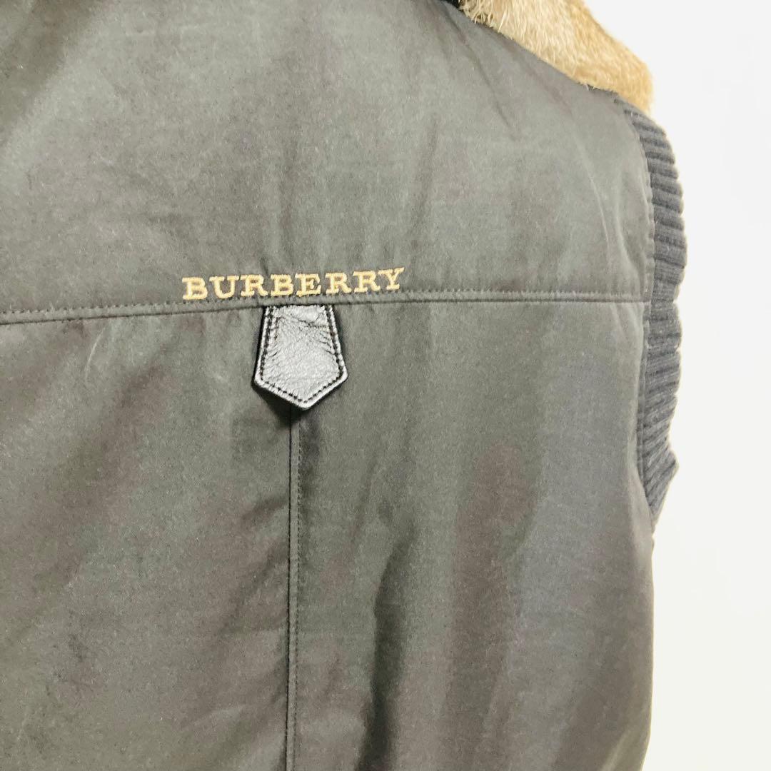 バーバリー　BURBERRY LONDON ファー付きベスト