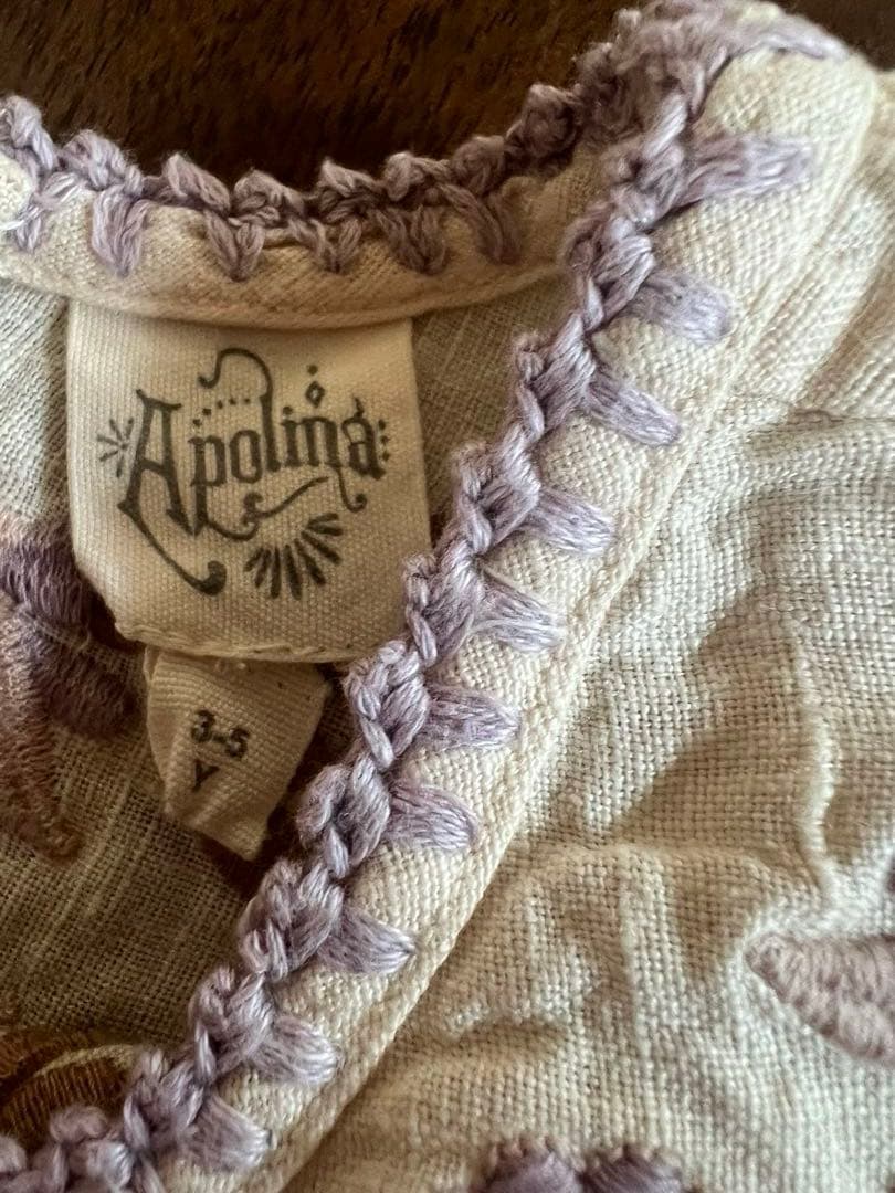 Apolina Stevie Dress 3-5y 紙タグ、ハガキ付き