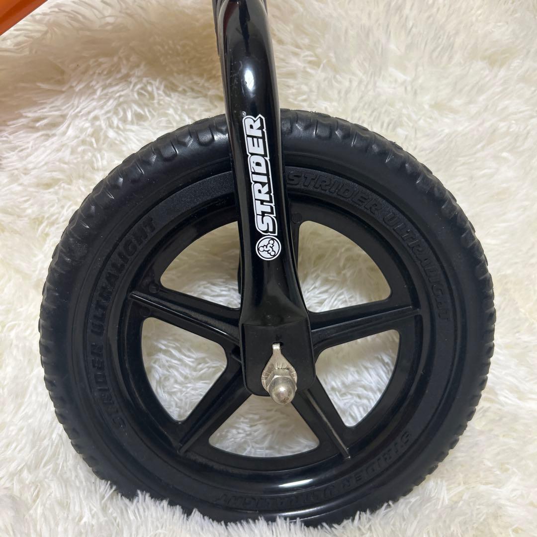 【美品】STRIDER バランスバイク スポーツ オレンジ 12インチ