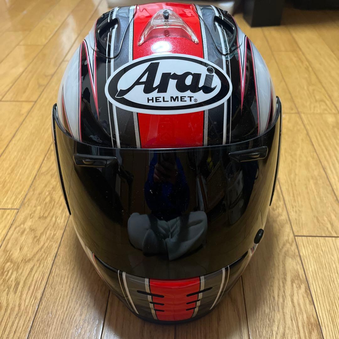 Arai フルフェイスヘルメット 黒赤白 watatu