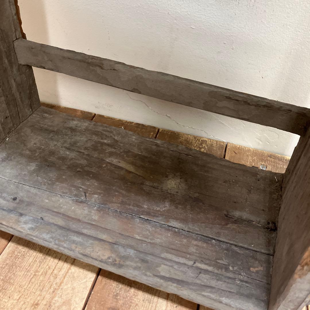 A-5 昭和レトロ 古木 古道具 くさび型 オープンシェルフ オープンラック