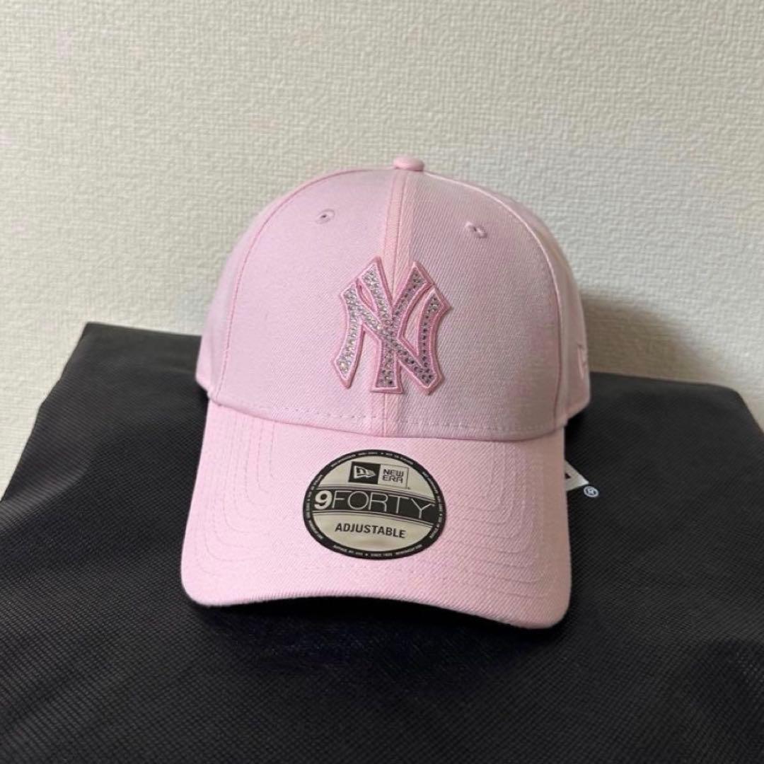 キャップ ニューエラ ラインストーン ニューヨーク・ヤンキース ピンクレモネード