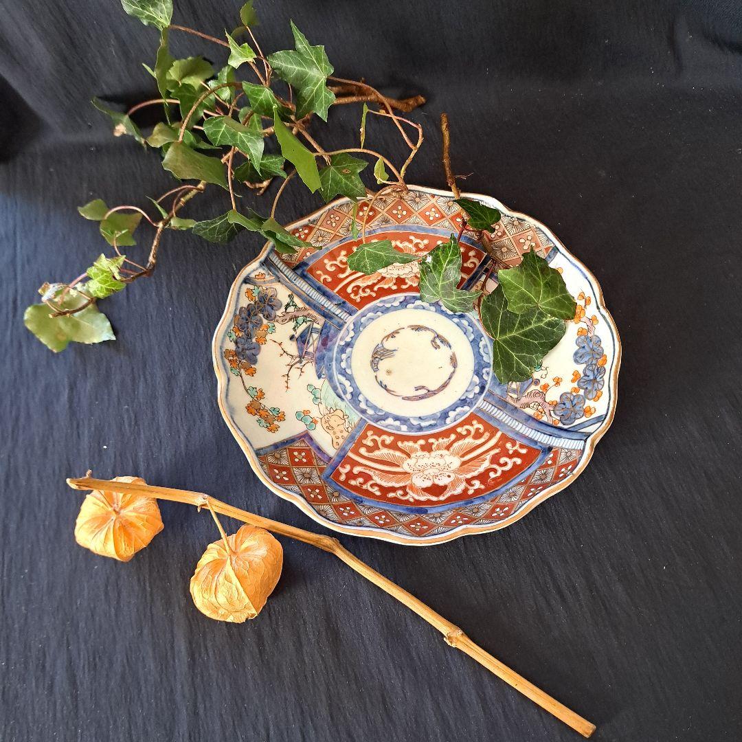 ご成約者です。「華やかな食卓！ 金彩古伊万里皿(直径21cm)」富貴長春皿