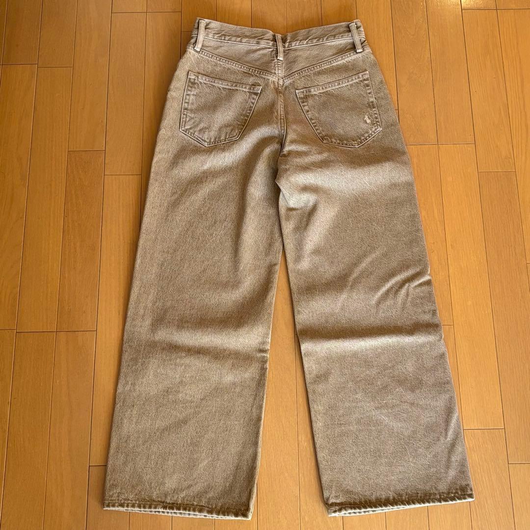 定価37,400円 美品　ポロラルフローレン WIDE LEG CROP デニム